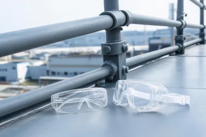Safety eyewear for edge work