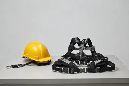 Hard hat for elevated work