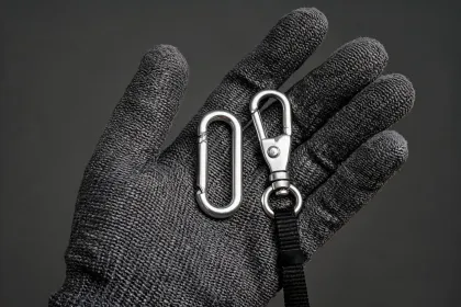 Cut resistant gloves and connectors