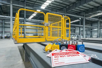 Lockout tagout kit for maintenance